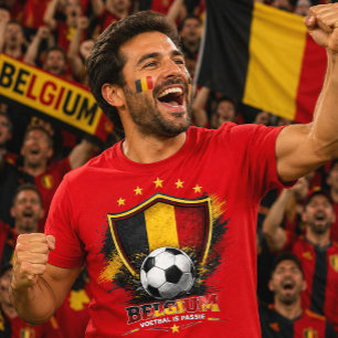 Belgium Soccer Fan Belgian Football World Cup T-Shirt