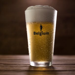 Belgium soccer glass