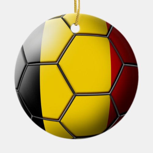Belgium Soccer Ornament