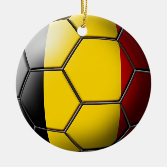 Belgium Soccer Ornament (Front)