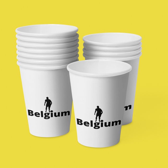 Belgium soccer  paper cups (Creator Uploaded)
