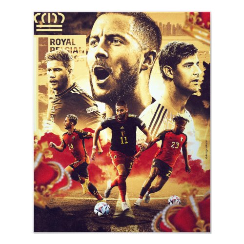 Belgium Team FIFA WORLD CUP Poster