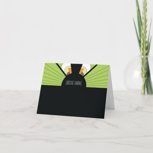 Belgium Thank You Card: Lime (Front)