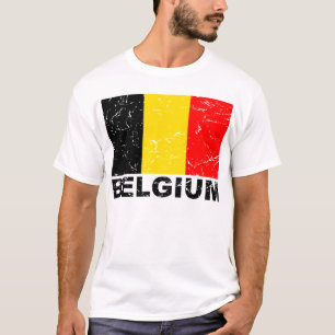 Belgium Vintage Flag T-Shirt
