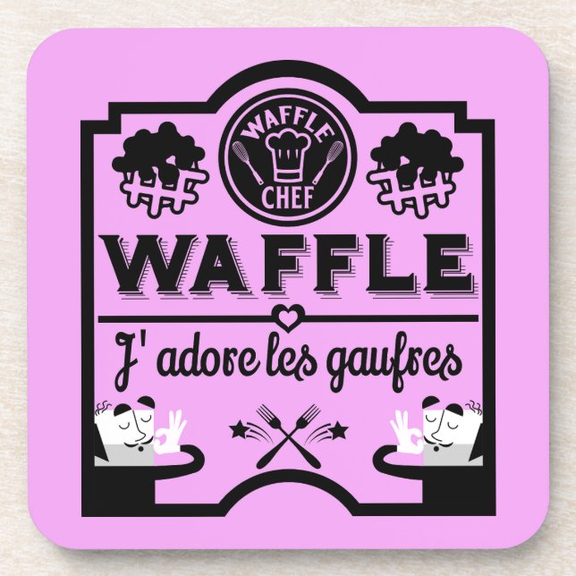 Belgium Waffles Beverage Coaster (Front)