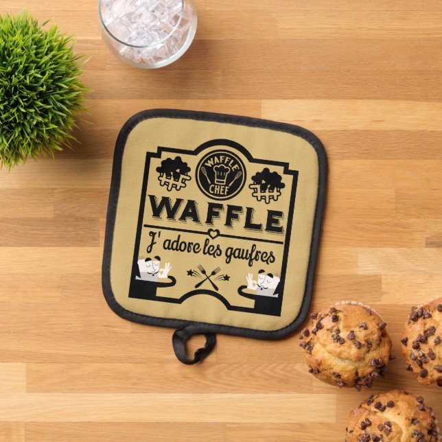 Belgium Waffles Pot Holder (Top Down)