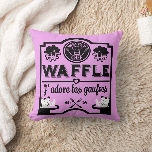Belgium Waffles Throw Pillow (Blanket)