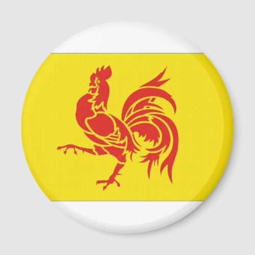 Belgium Walloon Region Flag Magnet