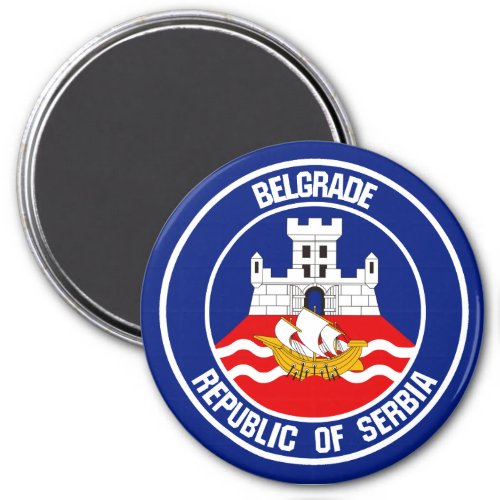 Belgrade Round Emblem Magnet