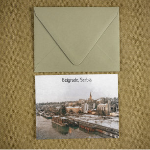 Belgrade Serbia Balkan Panorama View Postcard