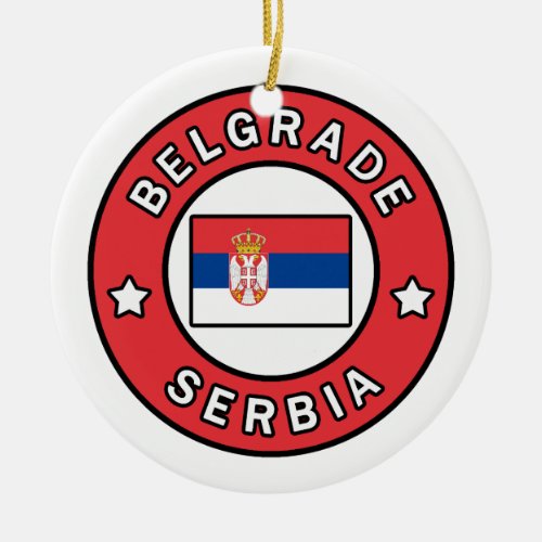 Belgrade Serbia Ceramic Ornament