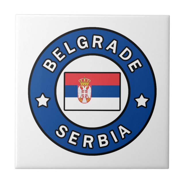 Belgrade Serbia Ceramic Tile (Front)