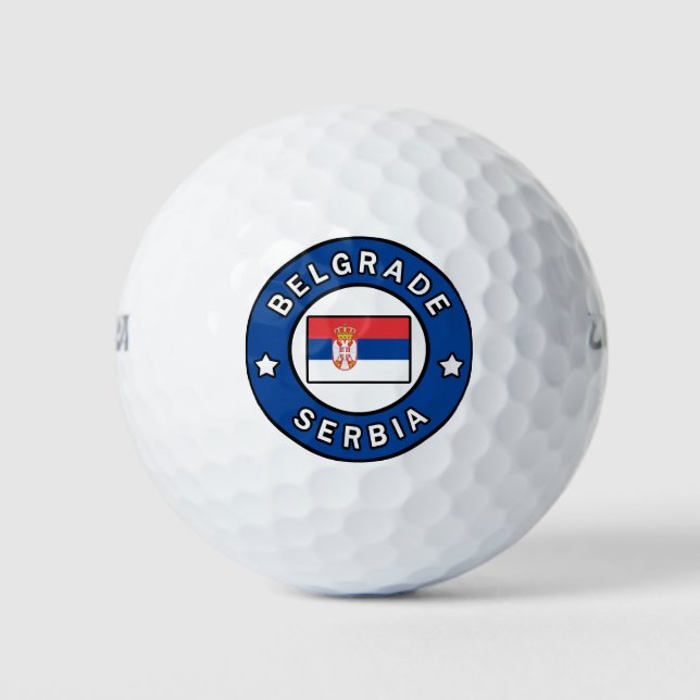 Belgrade Serbia Golf Balls (Front)