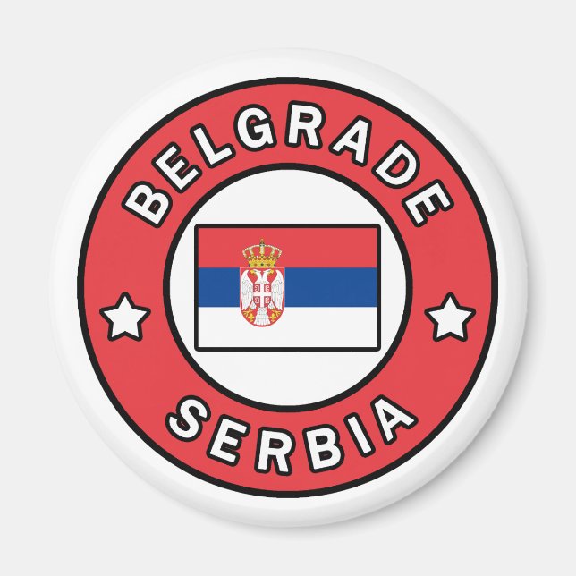 Belgrade Serbia Magnet (Front)