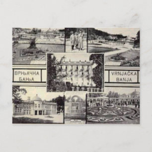 Belgrade, Serbia, multiview card, c. 1950 Postcard