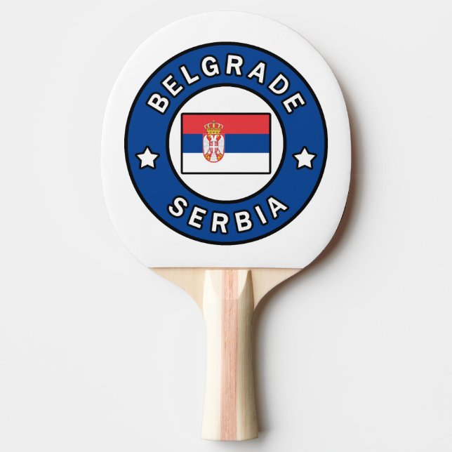 Belgrade Serbia Ping Pong Paddle (Front)
