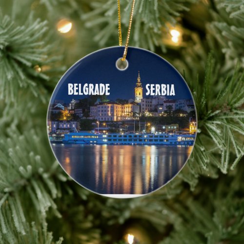 Belgrade Serbia Scenic Christmas Ornament