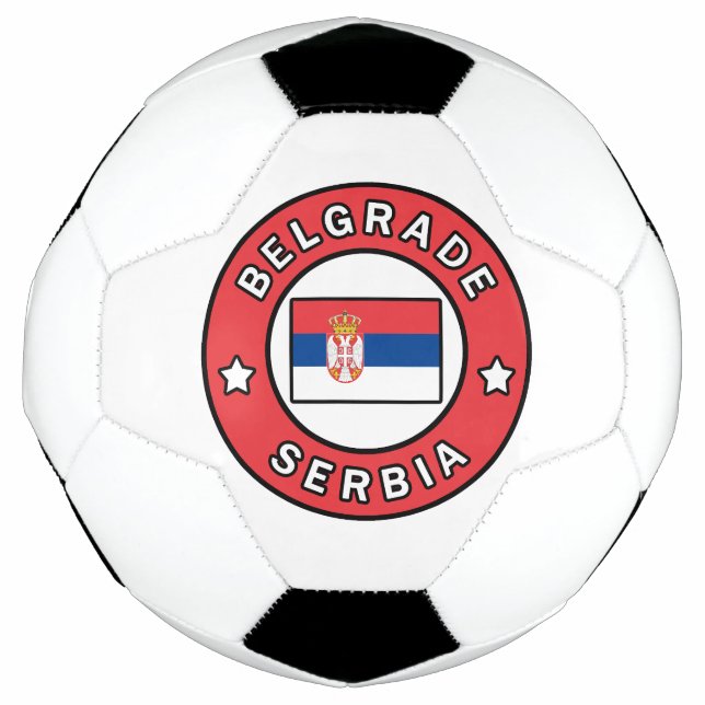 Belgrade Serbia Soccer Ball (Front)