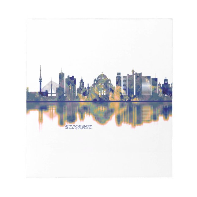 Belgrade Skyline Notepad (Front)