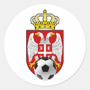 Beli Orlovi White Eagles Serbia Srbija soccer Classic Round Sticker