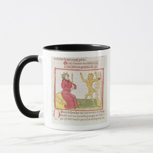 Belial dances before King Solomon Mug (Left)