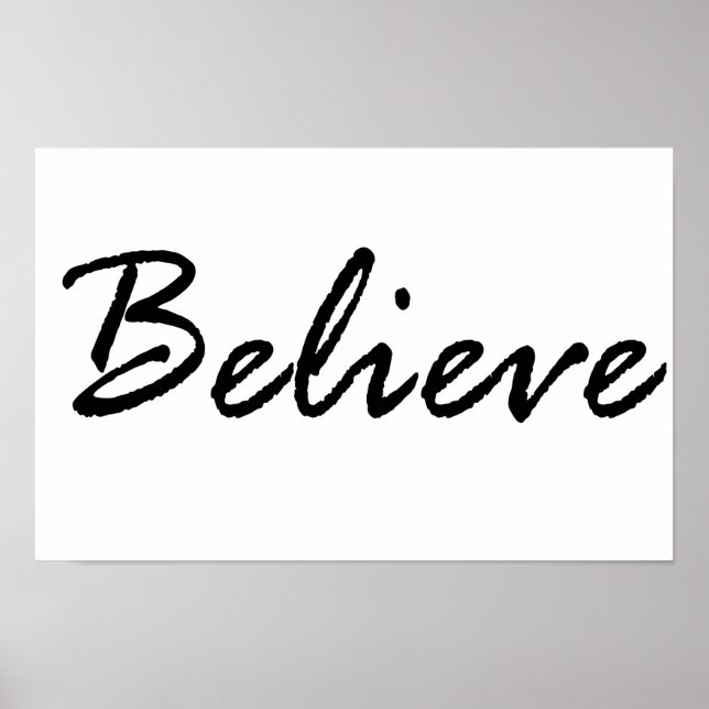 Belief, believe poster (Front)