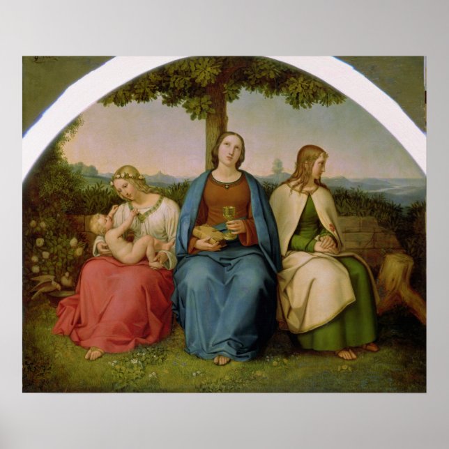Belief, Hope and Love, 1819 Poster (Front)