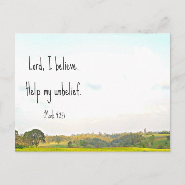 Belief postcard (Front)
