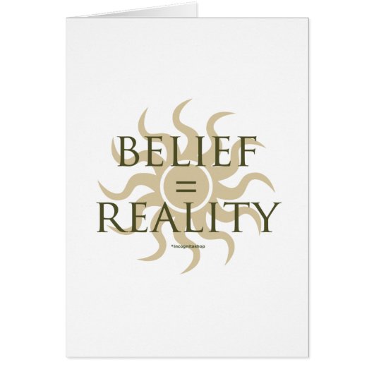 Belief = Reality Cards (Front)