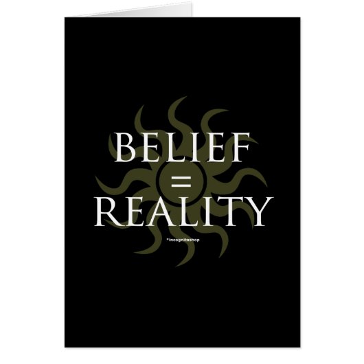 Belief = Reality Cards (Front)