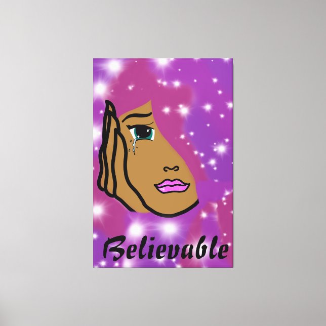 Believable  canvas print (Front)