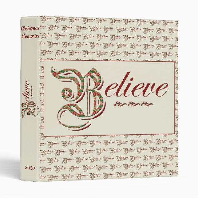 Believe 3 Ring Binder (Front/Spine)