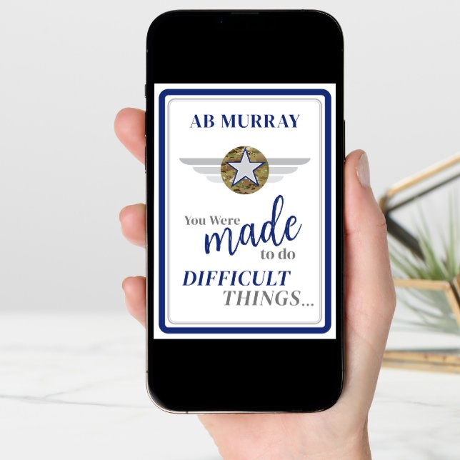 Believe Air Force Basic Training BMT Military  Card (Front Digital)