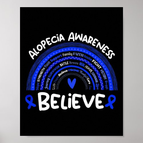 Believe  Alopecia Awareness Month   Alopecia  Poster