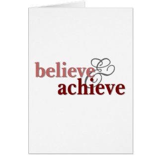 Believe and Achieve Cards