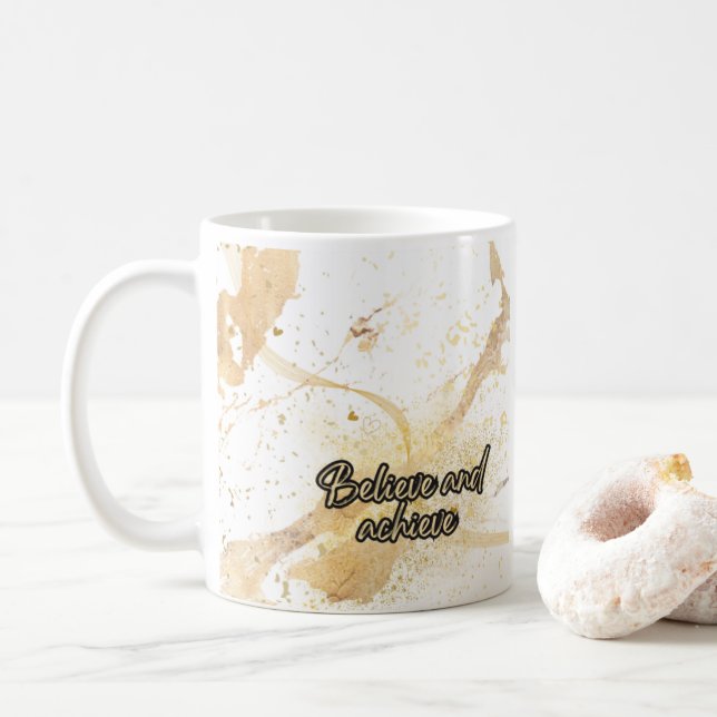 Believe and achieve coffee mug (With Donut)