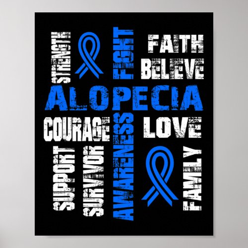 Believe And Fight Alopecia  Poster