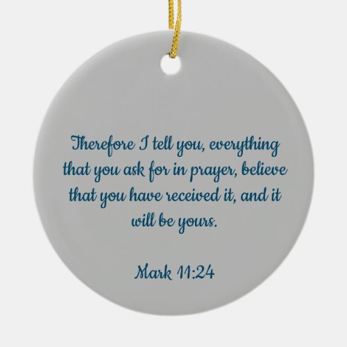Believe and Receive Ornament