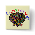 Believe Autism Button