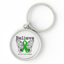 Believe - Bile Duct Cancer Butterfly Keychain