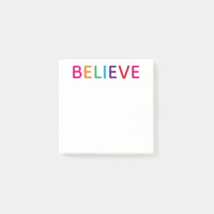 Believe Bright Post-it Notes