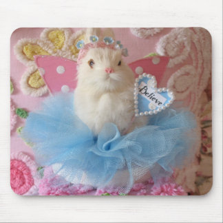 Believe bunny mousepad