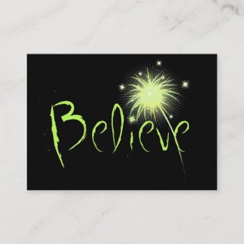 Believe Business Card by rdwnggrl at Zazzle