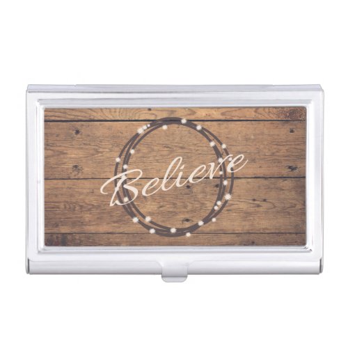 Believe Business Card Holder