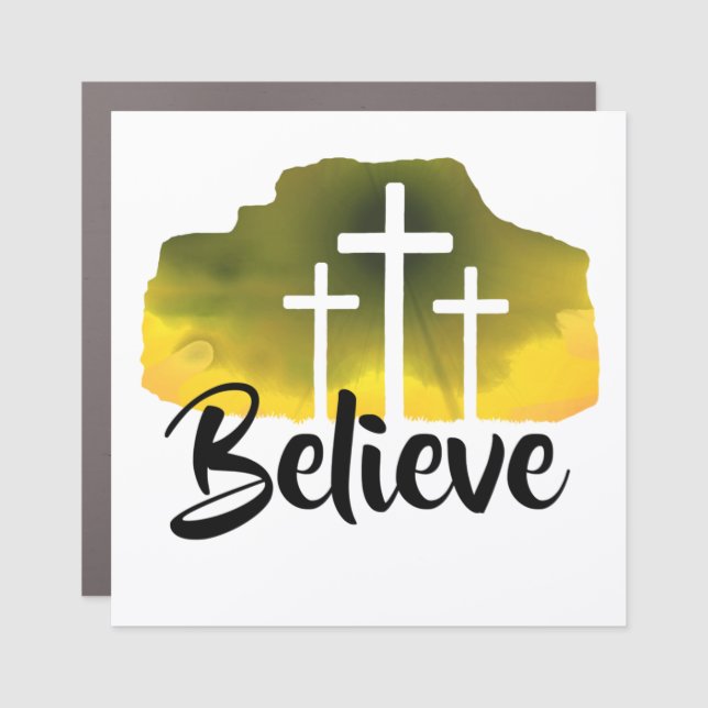 Believe Car Magnet (Front)