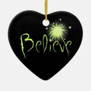 Believe Ceramic Ornament