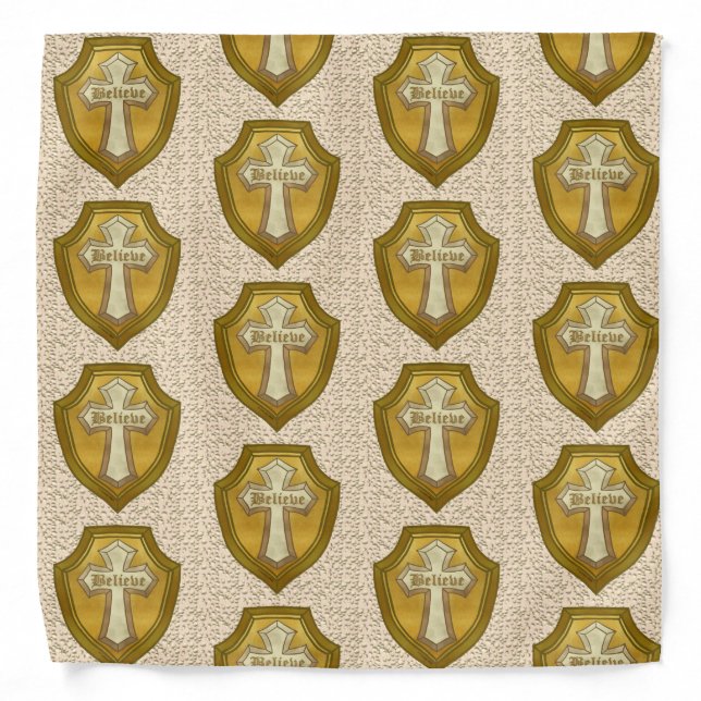 Believe Christian Cross  bandana  (Front)
