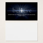 "Believe" Christian Message Card (Front & Back)