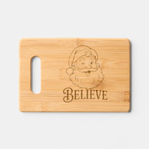 Believe Christmas Engraved Cutting Board