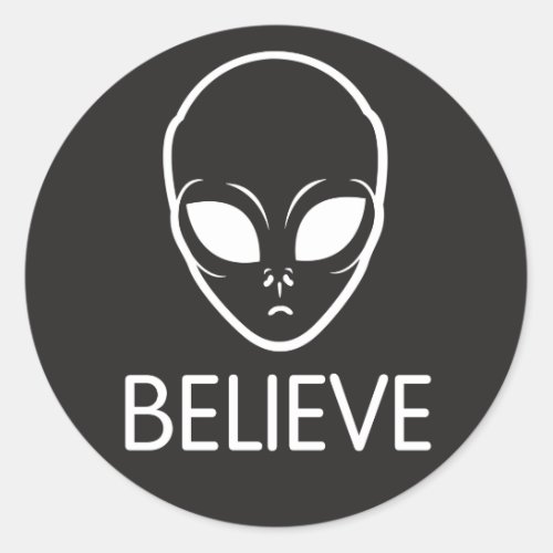 Believe Classic Round Sticker